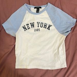 New York cropped top